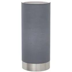 EGLO Tischleuchte Pasteri Grau und Matt-Nickel - Stehlampe mit modernem Design und Touch-Dimmer für gemütliches Licht. Ideal für Schlafzimmer oder Wohnzimmer, sorgt für elegante Akzente in Ihrem Zuhause.