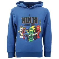 LEGO® Hoodie Ninjago Jungen Kinder Kapuzen Pulli Gr. 98 bis 128, Baumwolle blau 104