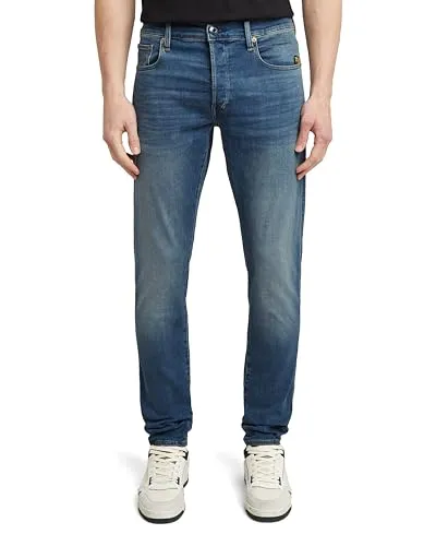 G-STAR RAW Herren 3301 Slim Jeans - Stylische Slim Fit Jeans mit normaler Leibhöhe und schmalem Bein, perfekt für einen modernen Look und hohen Tragekomfort.