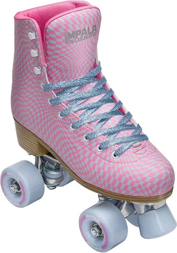 IMPALA QUAD SKATE Rollschuh wavy check - 38 - Inliner Rollschuh wavy check - 38, veganfreundlich mit gepolstertem Schaft für hohen Komfort und ideal für Einsteiger und Fortgeschrittene.