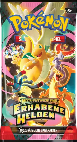 Pokemon - Mega Entwicklung Erhabene Helden Booster Pack DE - NEU OVP SEALED