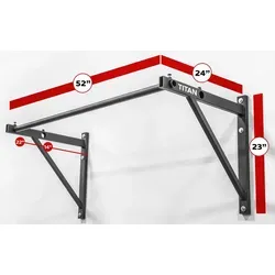 TITAN LIFE PRO Rack Pull Up - Sport Fitness - Robuste Klimmzugstange für effektives Oberkörpertraining, anpassbar für alle Fitnesslevels und ideal für Zuhause oder Studios.