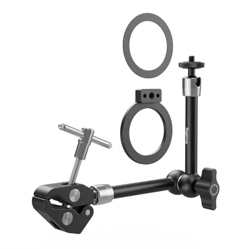 SmallRig Magic Arm Klemme mit 1/4-Zoll-Schraube - Vielseitige Handyhalterung für MagSafe mit werkzeugloser Schnellverstellung, ideal für iPhone und Android. Robuste Konstruktion sorgt für sicheres und stabiles Halten.