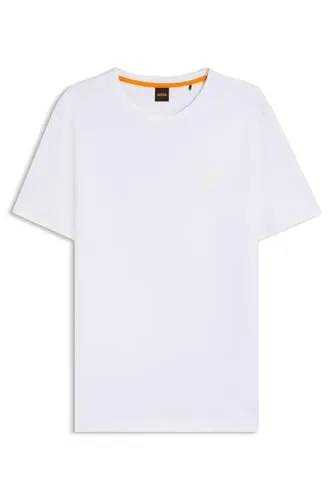 Herren T-Shirt BOSS ORANGE "Tales" in Weiß, Gr. XXL - Klassisches Herren-Shirt von BOSS ORANGE mit auffälliger Stickerei. Der körpernahe Schnitt und der pflegeleichte Baumwoll-Webstoff bieten hohen Tragekomfort und Stil.