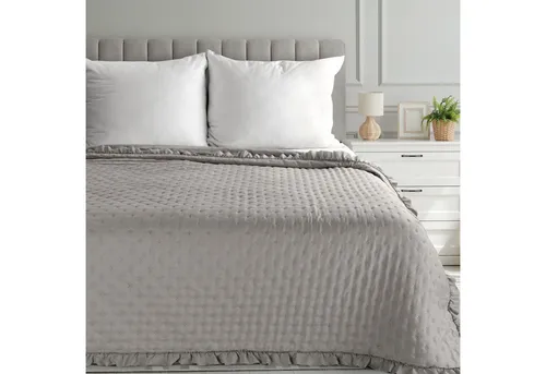 Eurofirany Tagesdecke VANESA & LIBI – Zweiseitige Steppdecke mit Rüsche - Stilvolle Tagesdecke für Einzel- und Doppelbetten in 170 x 210 cm oder 200 x 220 cm. Verleihen Sie Ihrem Schlafzimmer eine frische Note mit dieser eleganten und praktischen Bettüberwurf.