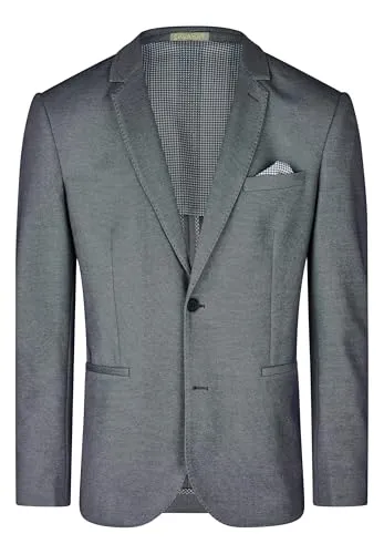 Calamar Sakko Blazer Ctn. 2-Tone - Eleganter Einreiher - Stylischer Blazer mit absteigendem Revers, zwei Knöpfen und praktischen Taschen. Ideal für jeden Anlass und sorgt für einen modernen Look.