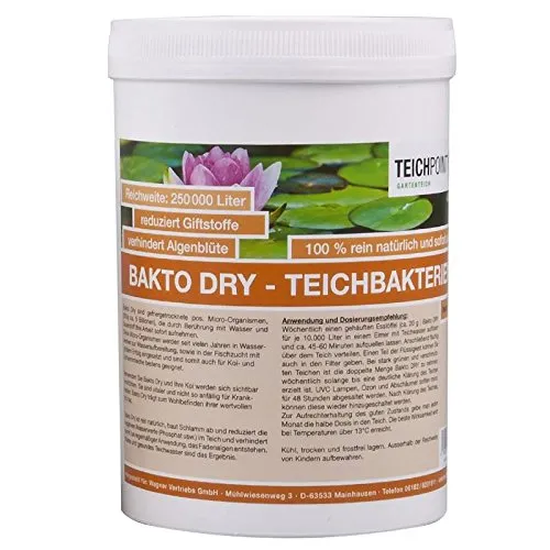 Teichpoint 500 g Bakto Dry Teich - Billionen von Mikro-Organismen - Teichbakterien starter