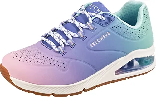Skecher Street UNO 2 Color Waves Damen Sneaker - Damen-Sneaker mit buntem Design und komfortablem Keilabsatz von 3,8 cm, ideal für stilvolle Freizeitoutfits.
