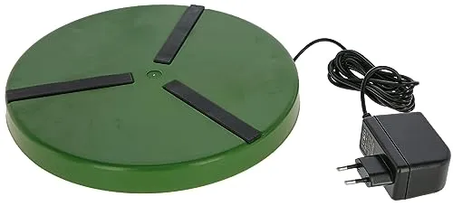 Kerbl Heizplatte für Geflügeltränke 250mm/300mm - Wärmelampe für Geflügel mit 15W oder 22W, sicherer 24V-Betrieb, rutschfeste Füße und gezielte Wärmeableitung für optimale Tränkenutzung.