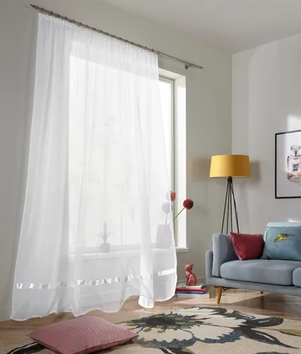 Gardine OTTO HOME "Eby" Gr. 2, weiß, B:300cm H:120cm
