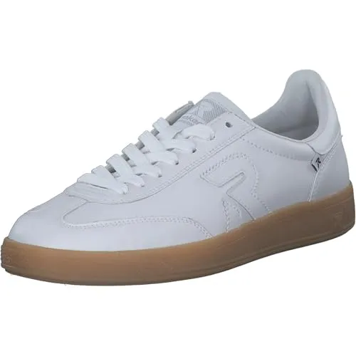 Rieker Damen San Diego W2200 Sneaker Low - Weiß, 44 EU - Damen-Sneaker aus echtem Leder mit Swing2Go-Funktion für optimalen Tragekomfort und Stil.