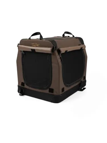 TrendPet TPX60-Pro - Faltbare Hundebox mit Aluminium Rahmen - Hundebox für Hunde, leicht und stabil mit Aluminium Rahmen, ideal für Reisen und sicheren Transport. Mit Verdunkelungsmöglichkeiten und verstärkten Ecken für hohen Komfort.