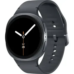 Samsung Galaxy Watch8 44mm Aluminium Graphit - Sportliche Smartwatch mit Gesundheitsfunktionen - Smartwatch mit 44mm Graphit-Aluminium-Gehäuse und 1,5'' Super AMOLED-Display. Ideal für Gesundheitsüberwachung dank EKG, Blutsauerstoff und mehr. Bis zu 30 Stunden Akku und wasserdicht (IP68).