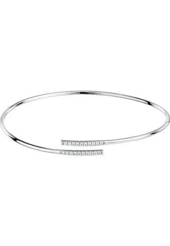 CHRIST Damen-Armreif 750er Weißgold mit 20 Diamanten - Eleganter Armreif aus 750er Weißgold, besetzt mit 20 funkelnden Diamanten – das perfekte Accessoire für besondere Anlässe.
