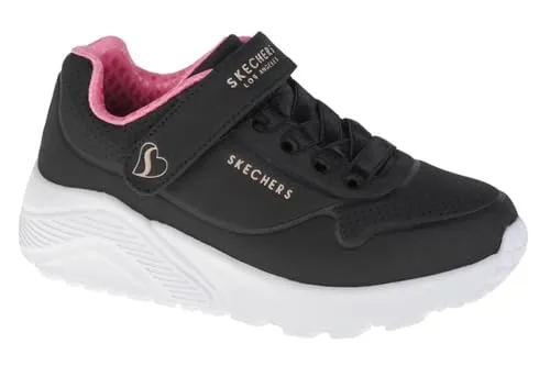Skechers Uno Lite 310451L-BKRG - Bequeme Sneaker für Mädchen - Sneaker für Mädchen mit Air-Cooled Memory Foam Innensohle, maschinenwaschbar und ideal für sportliche Aktivitäten. Perfekte Kombination aus Stil und Komfort.