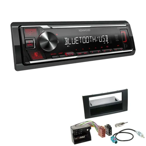 Kenwood 1-DIN Autoradio Bluetooth USB AUX für Ford Fiesta V - Stylisches 1-DIN Autoradio mit Bluetooth, USB und AUX für Ford Fiesta V (2005-2008). Genießen Sie Musik-Streaming und Freisprechanrufe in hochwertiger Klangqualität.