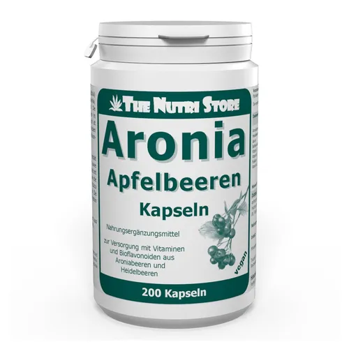 ARONIA APFELBEEREN Kapseln 200 St. - Arzneimittel zur Unterstützung des Immunsystems, reich an Antioxidantien und ideal für die ganzheitliche Gesundheit.