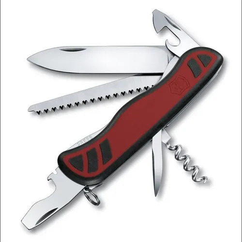 Victorinox Taschenmesser Forester 0.8363.3 – 12 Funktionen, schwarz - Hochwertiges Taschenmesser mit 12 Funktionen, inklusive Feststellklinge und Holzsäge. Ideal für Outdoor-Abenteuer und vielseitige Einsätze. Hergestellt in der Schweiz.