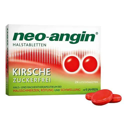 neo-angin Halstabletten Kirsche zuckerfrei Lutschtabletten 24 St