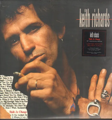 KEITH RICHARDS-LP- TALK IS CHEAP- LIMITED 180 GR. RED VINYL- MINDLESS-2019-OVP!!