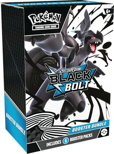 Pokemon Black Bolt Booster Bundle - Neu & OVP - TCG OVP Displays - Enthält 1 versiegeltes Display mit Black Bolt Boostern, ideal für Sammler und Pokémon-Fans ab 6 Jahren.