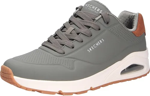 Skechers Herren UNO Suited on Air Sneaker - olivgrün, 41.5 EU - Herren-Sneaker mit luftgekühlter Komfort-Einlegesohle aus Memory-Schaum für optimalen Tragekomfort und Unterstützung den ganzen Tag.