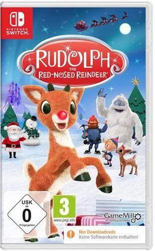 Rudolph mit der roten Nase - Nintendo Switch - Switch Kinderspiele, erlebe die interaktive Winterwunderwelt und rette Weihnachten gemeinsam mit Rudolph und seinen Freunden in einem festlichen Abenteuer für die ganze Familie!