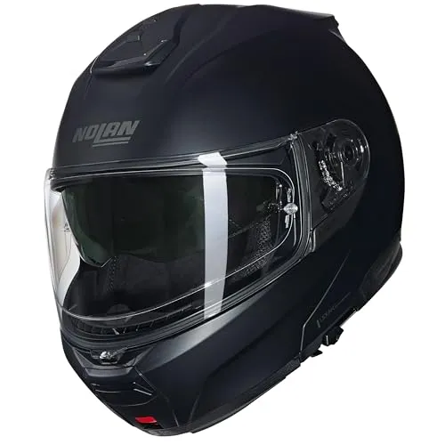 Nolan N100-6 Classico Klapphelm - Matt-Schwarz - XXL - Modularer Motorradhelm mit Dual Action Kinnschutz-Öffnungssystem und LPC für perfekte Passform. Ideal für sicheres Fahren und Kommunikation auf der Straße.