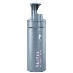 GLYNT VELVET Mousse strong 50ml - Der GLYNT VELVET Mousse Strong ist ein leistungsstarker Schaumfestiger in praktischer Reisegröße. Er verleiht feinem Haar starken Halt und voluminöse Fülle, ideal für flexibles Styling ohne Verklebung.