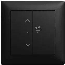 Busch-Jaeger Jalousie-Einsatz 62731/UJ-915-WL - Smart Home Jalousiesteuerung für einfache Bedienung, 1-fach mit flexibler Gangreserve von 12 Stunden und eleganter mattierter Oberfläche, ideal für moderne Wohnräume.