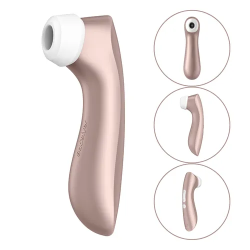 Satisfyer Pro 2 Plus Druckwellenvibrator für Sie, Air Pulse Auflegevibrator USB