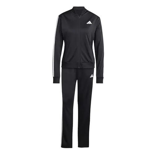 ADIDAS Damen Sportanzug Essentials 3-Streifen - Trainingsanzüge aus 100 % recycelten Materialien, sportliches Design mit authentischem 3-Streifen Look für umweltbewusste Mode.