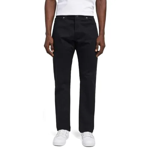 Lee Herren Straight Fit Xm Jeans, Schwarz, 38W/32L EU - Herren-Jeans in modernem Design, bequemer Schnitt mit geradem Beinverlauf, ideal für den Alltag. Hergestellt aus langlebiger Baumwolle mit 5 Taschen und klassischem Look.