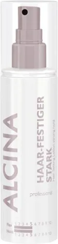 ALCINA Professional Haar-Festiger stark 125 ml Haarspray - Der ALCINA Professional Haar-Festiger stark sorgt für langanhaltende Frisuren mit elastischem Schwung. Ideal für klassische Techniken und Volumenwickler, bietet er Flexibilität und starken Halt für perfekte Styles.