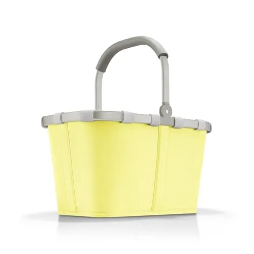 reisenthel carrybag frame lemon ice – Eleganter und stabiler Einkaufskorb mit Innentasche - Einkaufskörbe mit viel Stauraum: Der reisenthel carrybag frame ist wasserabweisend, bis 20 kg belastbar und bietet eine praktische Innentasche für Wertgegenstände.