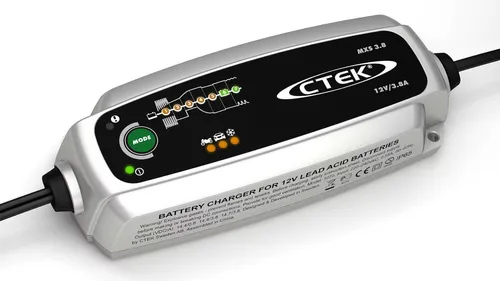 CTEK MXS 3.8 - Multi-Funktions Ladegerät 12V 3.8 Amp, vollautomatisch mit 7-Stufen Programm und patentierter Float Pulse Wartung