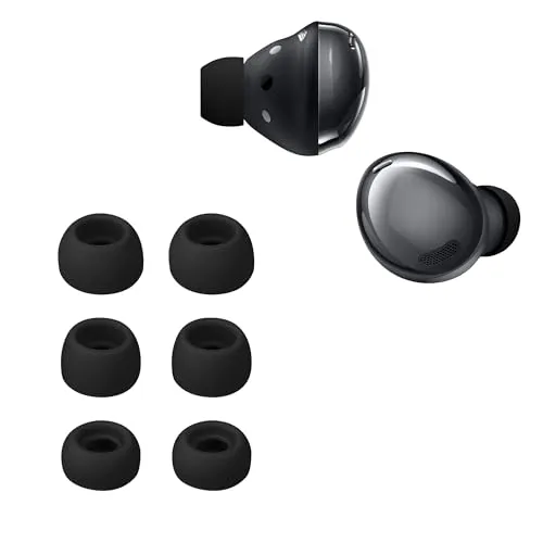 kwmobile 6X Polster kompatibel mit Samsung Galaxy Buds Pro - 3 Größen - Silikon Ohrstöpsel In-Ear Kopfhörer