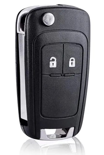 FINTERRY Auto Schlüsselgehäuse für Opel Insignia Astra Meriva Zafira Movano Mokka Karl Cascada Adam - 2-Tasten Ersatz Funkschlüssel Gehäuse Klappschlüssel