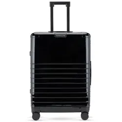 Kapten & Son Heathrow Essential 4 Rollen Trolley 70 cm schwarz - Robuster 4-Rollen Trolley, ideal für Reisen, mit viel Stauraum und elegantem Design für stilbewusste Reisende.