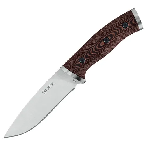 Buck Outdoormesser Selkirk - Robustes Gürtelmesser für Abenteuer - Gürtelmesser mit rostfreiem 420HC Stahl und Micarta-Griffschalen, ideal für Jagd und Outdoor-Aktivitäten.