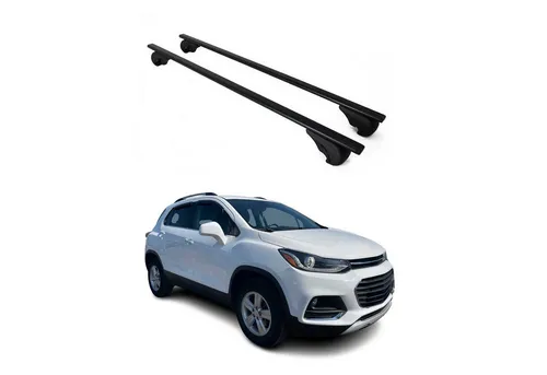OMAC Dachträger für Chevrolet Trax 2013-2022, 75kg Metall Schwarz - Dachgepäckträger für Chevrolet Trax, leicht und abnehmbar, ideal für vielseitigen Transport von Ausrüstung. Wasserdicht und aerodynamisch für sicheren Fahrkomfort.
