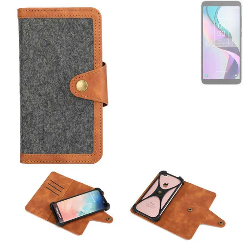 Schutzhülle für TCL Ion X Handy-Hülle, dunkelgrau