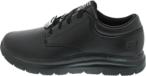 SKECHERS Berufsschuh "FLEX ADVANTAGE SR-FOURCHE" Gr. 47,5, schwarz - Arbeits- & Schutzkleidung, ideal für Gastronomie und Pflege, mit gepolsterter Innensohle für höchsten Komfort und rutschhemmender Sohle.