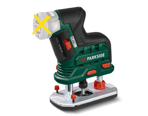 Parkside Akku-Oberfräse POFA 12 A2 ohne Akku/Ladegerät - Fräsmaschine für präzise Holzarbeiten, kompakt und leicht für optimale Handhabung.