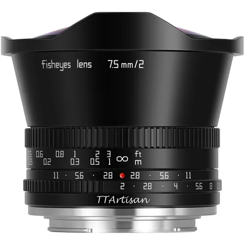TT Artisan 7.5mm F2.0 Fisheye Objektiv für Fuji X Mount - Ultra-Weitwinkelobjektiv mit 180° Bildwinkel und großer Blende von F2.0 für kreative Aufnahmen bei schwierigen Lichtverhältnissen.