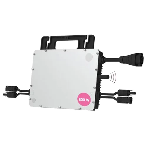 Hoymiles HMS-800W-2T Mikro-Wechselrichter | 800 Watt mit WiFi DTU für Balkonkraftwerke - Wechselrichter für Mini-PV-Systeme, einfache Plug & Play-Installation, höchste Effizienz mit 99,8% MPPT-Nennwirkungsgrad und integrierter Fernüberwachung via WiFi.