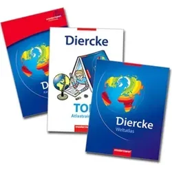 Diercke Weltatlas - Ausgabe 2008 - Schulbuch für Geografie, bietet 299 Seiten mit 250 Karten, inklusive Online Schlüssel und CD-ROM. Ideal für die Sekundarstufe I und II, fördert spielerisches Lernen und nachhaltige Nutzung.