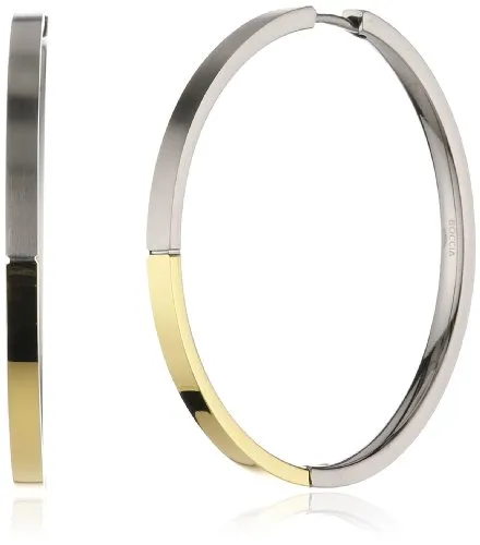 Boccia Damen-Creole Titan Bicolor 40 mm 0508-02 - Ohrschmuck: Elegante Titan-Creolen in Bicolor-Design, leicht und hypoallergen für höchsten Tragekomfort.