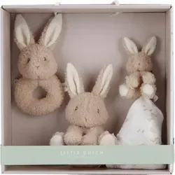 Little Dutch 8859 Geschenkset 3-teilig - Baby Bunny - Newborn Naturals - Geschenkset für Babys mit Schmusetuch, Greifling und Stofftier. Fördert die Hand-Augen-Koordination und Neugierde ab der Geburt.