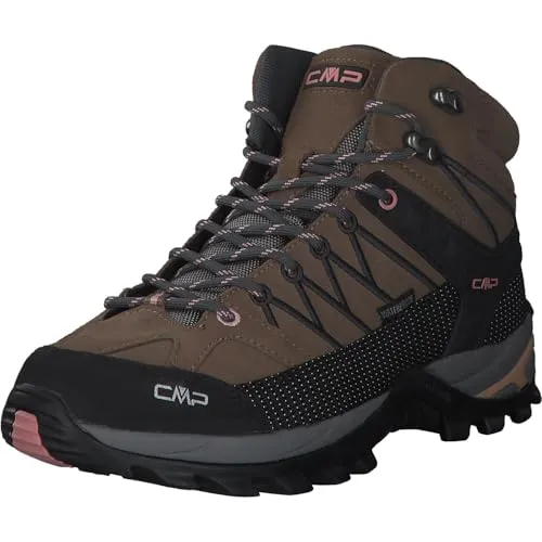 CMP Damen Rigel Mid Wmn Trekking Shoes Wp - Wanderschuhe für Abenteuer - Wasserdichte Wanderschuhe aus hochwertigem Wildleder, ideal für Outdoor-Aktivitäten und lange Wanderungen.